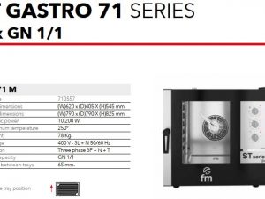 Lò nướng đối lưu 7 khay FM ST Gastro 71M